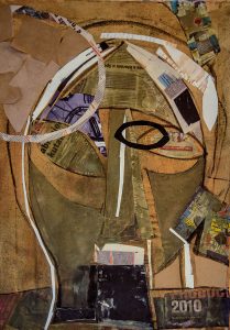 ''Razlaganje'', 50x70, kombinovana tehnika