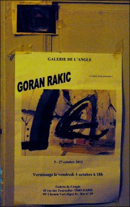 Плакат за изложбу у  „Галерији на Углу”