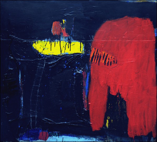 После поноћи, акрилик комбинована техника 130 x140