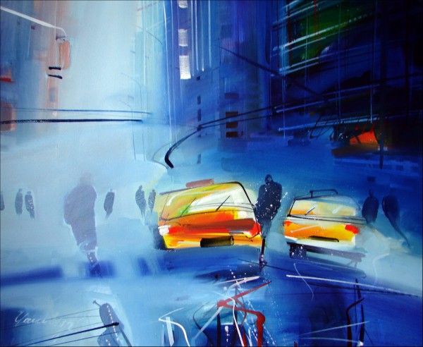 УРБАНИ ПЕЈЗАЖ, УЉЕ НА ПЛАТНУ, 55X45