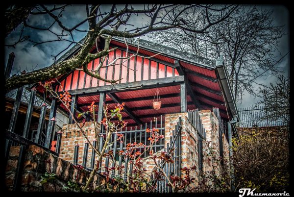 Šetajući Zemunom, kuća, ograda, šiljak, cigla