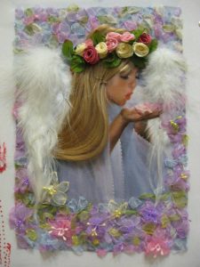 UZDAH TROPSKE TIŠINE, anđeo, devojčica, dete, cveće