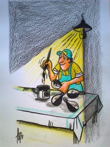 Milan Alašević karikatura