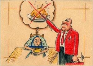 Milan Alašević, karikatura