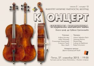 LED koncert violoncela