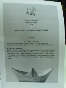plakat stop nasilju