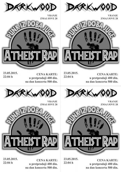 Atheist Rap u caffe biliards clubu"Darkwood"